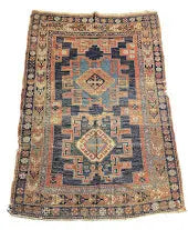 Hand-Knotted Antique Persian Wool Rug Tribal Design 4'3 x 6'1 Orange - I Got Rugs Hand-Knotted Antique Persian Wool Rug Tribal Design 4'3 x 6'1 Orange I Got Rugs Handmade Vintage I Got Rugs 1450.00