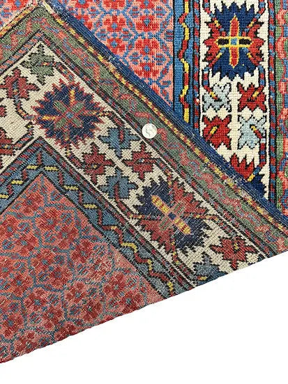 Handmade Antique Wool Caucasian Rug Pink Tribal Pattern 3'2 x 6' - I Got Rugs Handmade Antique Wool Caucasian Rug Pink Tribal Pattern 3'2 x 6' I Got Rugs Handmade Vintage I Got Rugs 2200.00