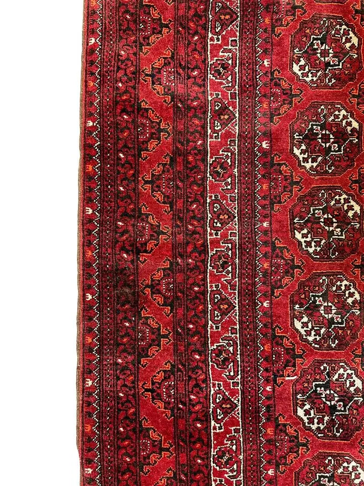 Handmade Vintage Rug Afghanistan Yamoud Style 3'4 x 6'3 I Got Rugs