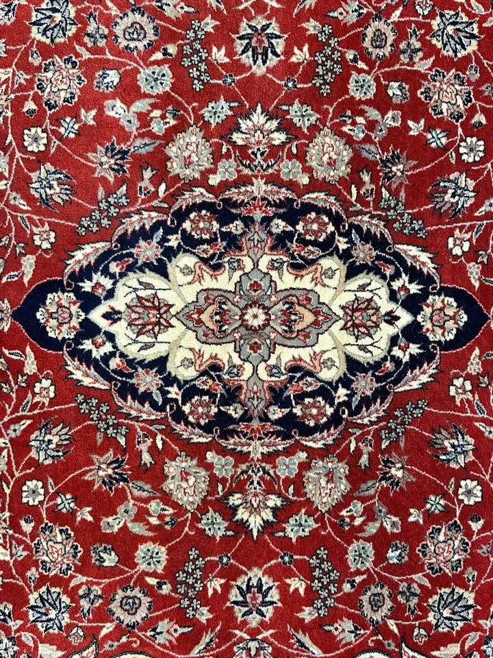 Handmade Vintage Rug Turkish Village Floral Design 100% Wool 4' x 6' I Got Rugs
