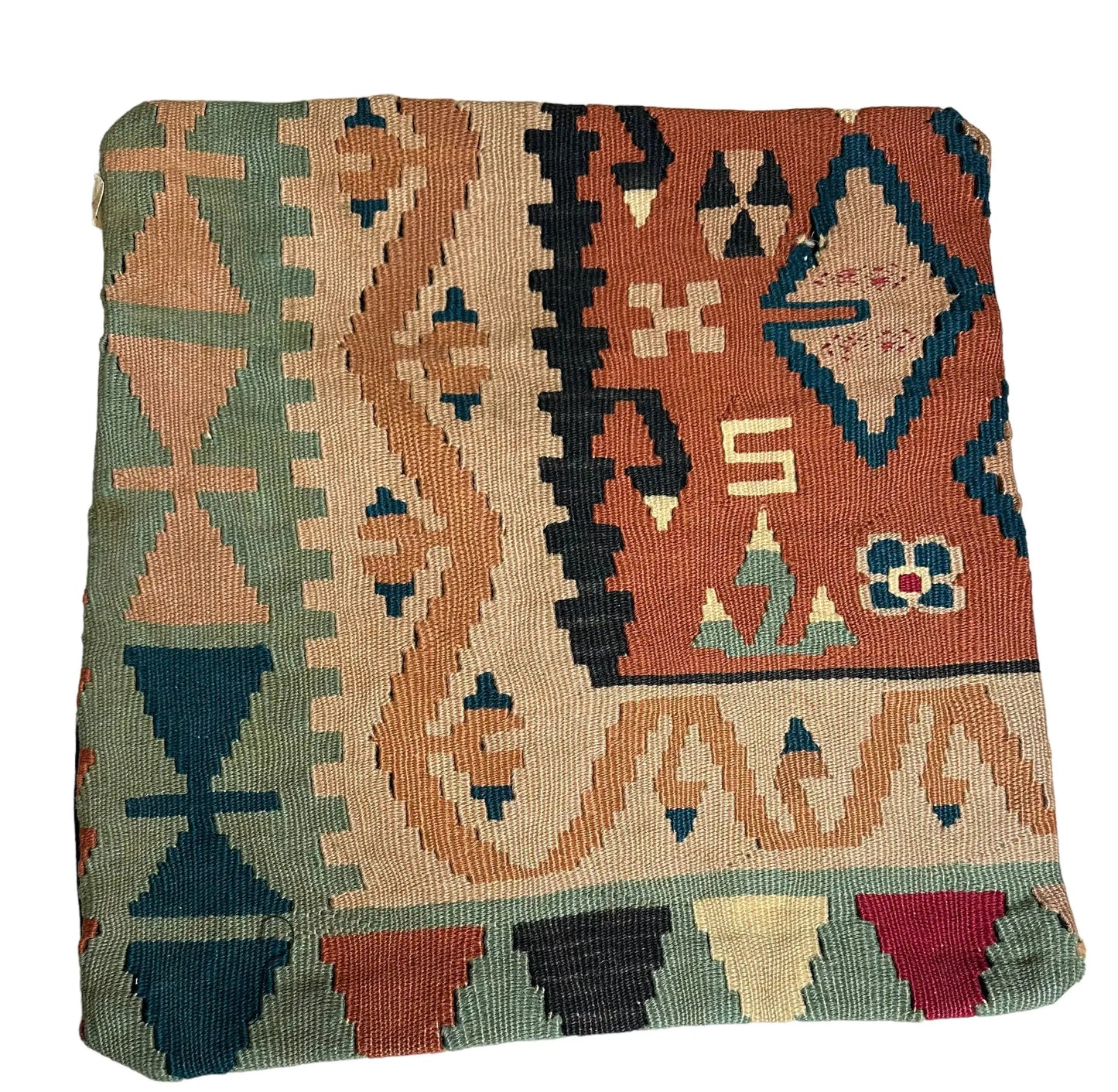 Handmade Vintage Turkish Pillow Cover 19" x 19" I Got Rugs