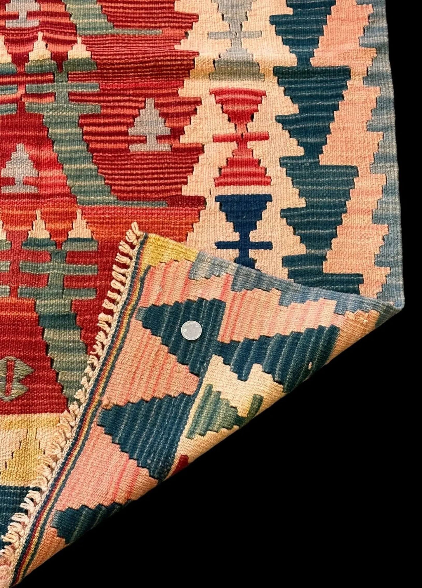 Handmade Vintage Wool Rug Colorful Turkish Kilim Geometric Design 2'11 x 4'5 I Got Rugs Handmade Vintage Wool Rug Colorful Turkish Kilim Geometric Design 2'11 x 4'5 I Got Rugs Handmade Vintage I Got Rugs