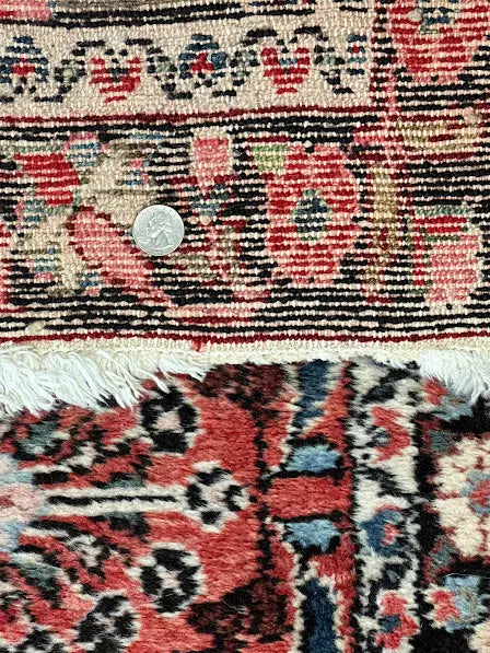 Handmade Vintage Wool Rug Persian Hamadan Runner Red Oriental Design 2'10 x 20' I Got Rugs