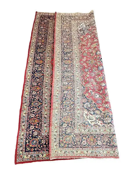 Handmade Vintage Wool Rug Persian Red Oriental Design 8'3 x 11'4 I Got Rugs