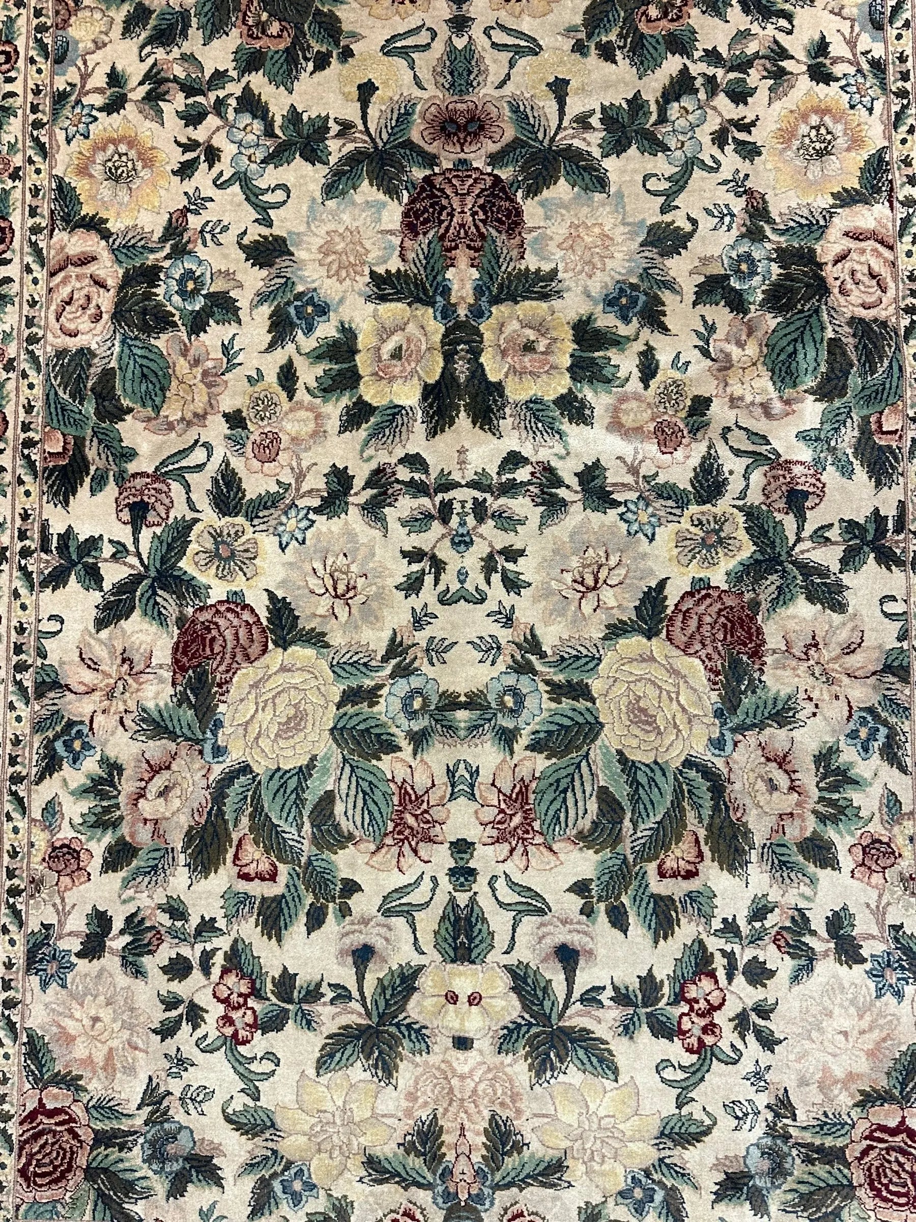 Beautiful Vintage Persian Floral Rug High Quality Wool in Bold Colors 5' x 8' I Got Rugs
