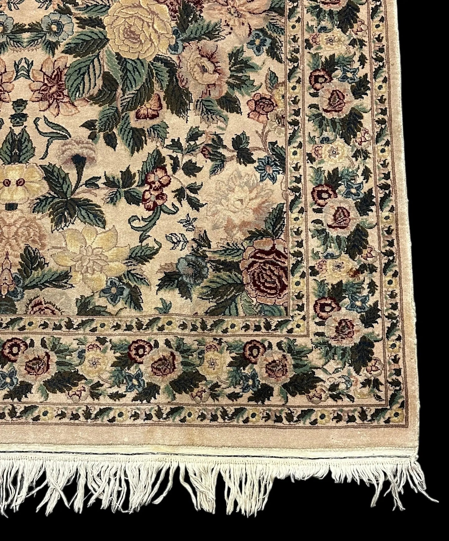 Beautiful Vintage Persian Floral Rug High Quality Wool in Bold Colors 5' x 8' I Got Rugs