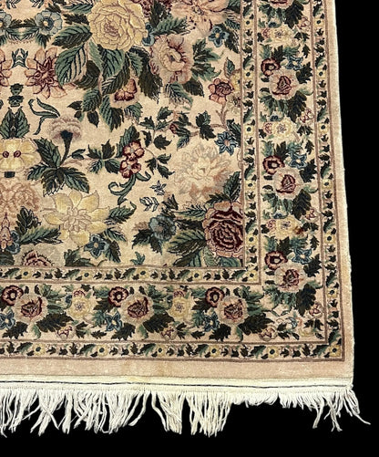 Beautiful Vintage Persian Floral Rug High Quality Wool in Bold Colors 5' x 8' I Got Rugs