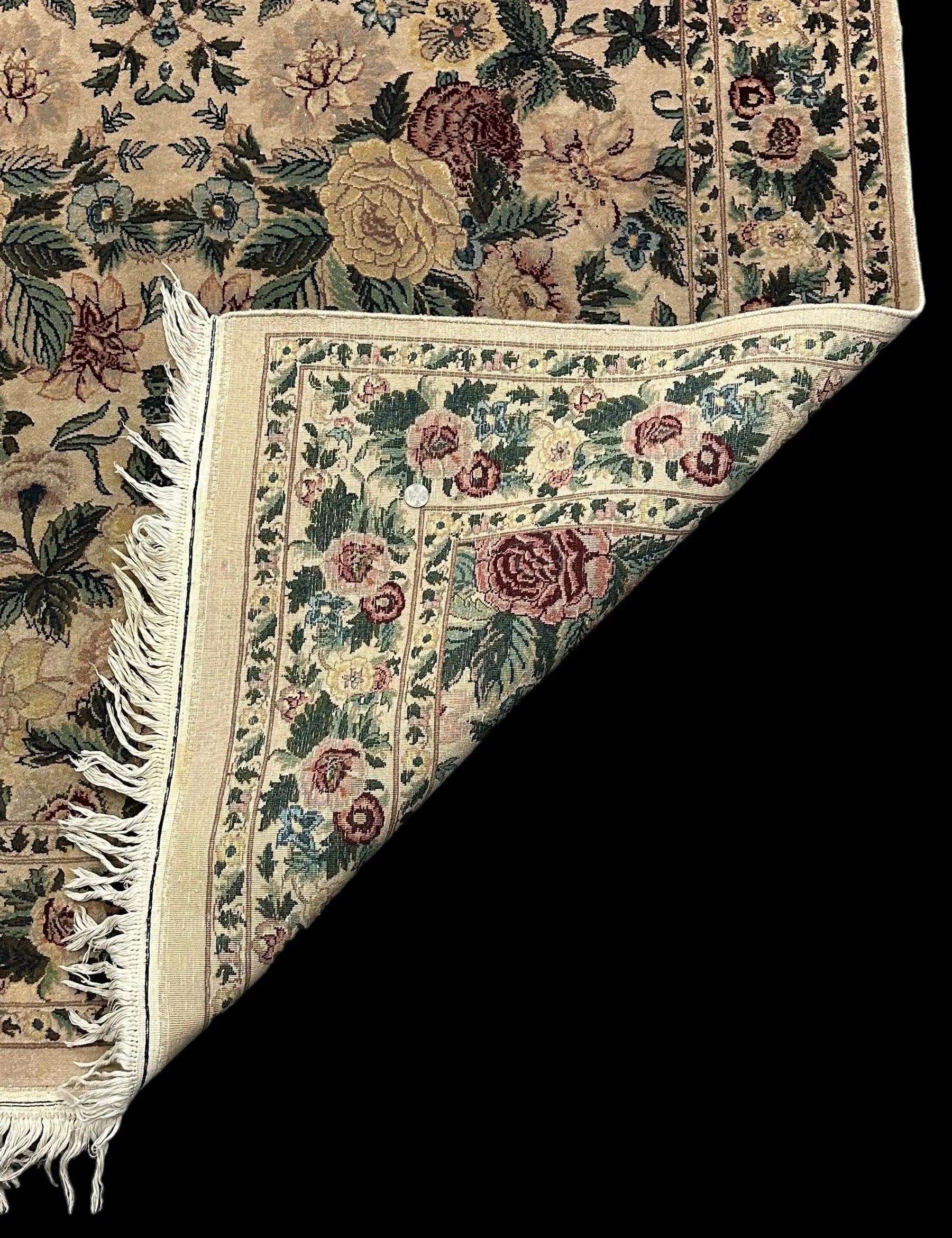 Beautiful Vintage Persian Floral Rug High Quality Wool in Bold Colors 5' x 8' I Got Rugs