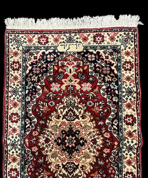 Hand-Knotted Vintage Wool Rug Persian Oriental Design Runner 2'7 x 9'7 I Got Rugs