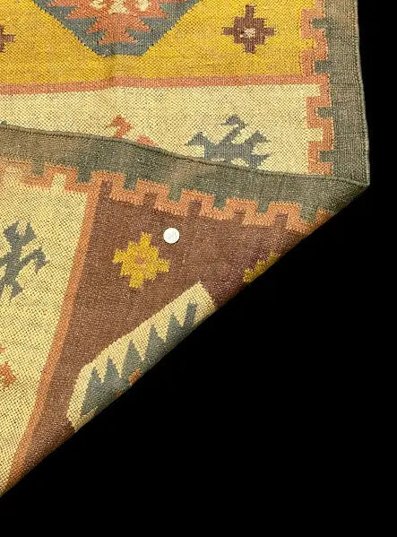 Hand-Knotted Vintage Wool Rug Turkish Kilim Tribal Runner 2'6 x 7'11 I Got Rugs