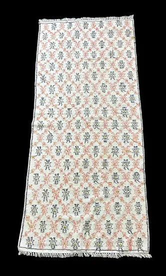 Hand-Woven Vintage Wool Rug Turkish Floral Design in Light Colors 2'9 x 6'2 I Got Rugs