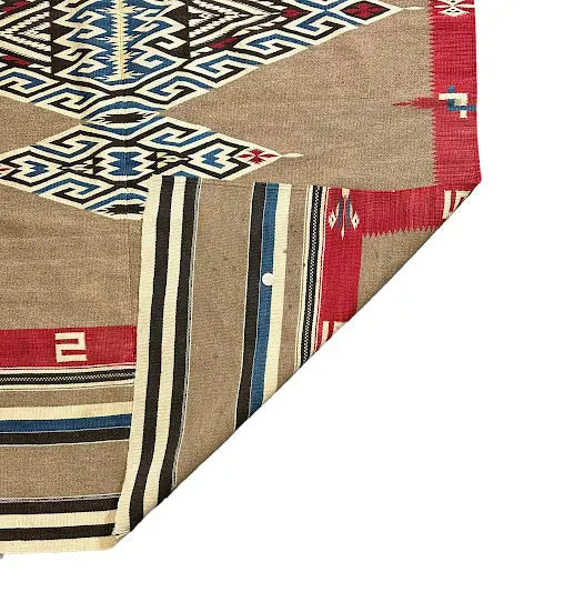 Handmade Vintage Mexican Wool Serape Brown 4'5 x 6'5 - I Got Rugs Handmade Vintage Mexican Wool Serape Brown 4'5 x 6'5 I Got Rugs Handmade Vintage I Got Rugs  540.00