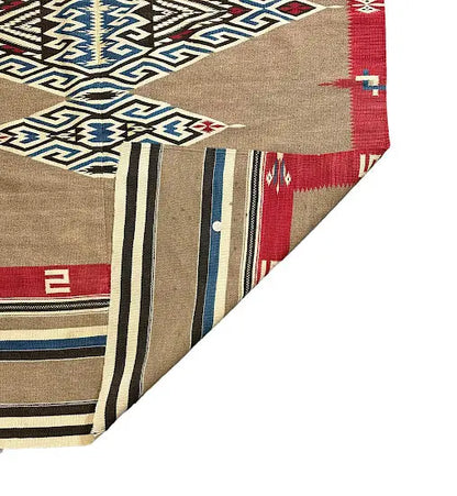 Handmade Vintage Mexican Wool Serape Brown 4'5 x 6'5 - I Got Rugs Handmade Vintage Mexican Wool Serape Brown 4'5 x 6'5 I Got Rugs Handmade Vintage I Got Rugs  540.00