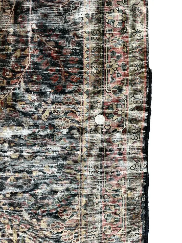 Handmade Vintage Rug City Floral Design Worn To Perfection 3'3 x 4'10 I Got Rugs