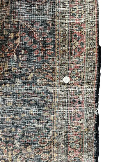 Handmade Vintage Rug City Floral Design Worn To Perfection 3'3 x 4'10 I Got Rugs
