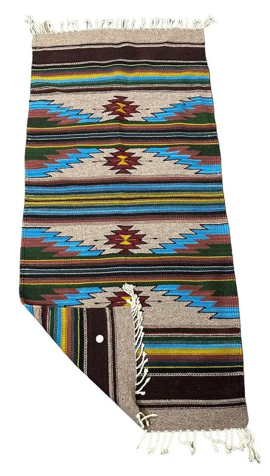 Handmade Vintage Rug Turkish Colorful Geometric 2'3 x 5' I Got Rugs