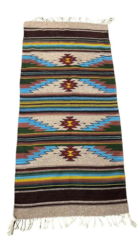 Handmade Vintage Rug Turkish Colorful Geometric 2'3 x 5' I Got Rugs