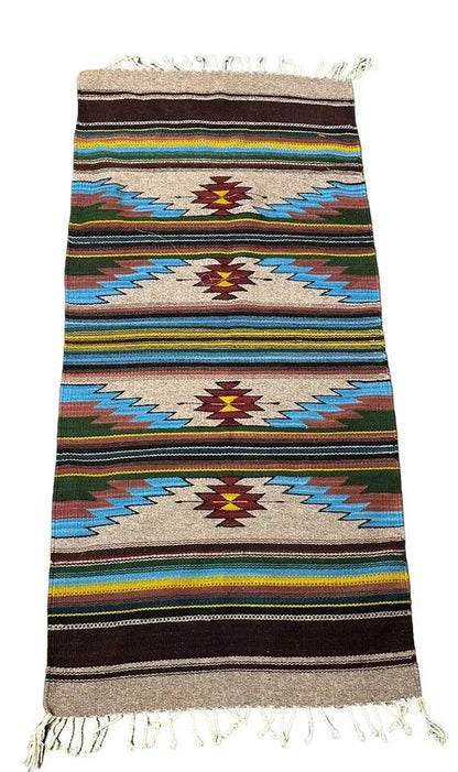 Handmade Vintage Rug Turkish Colorful Geometric 2'3 x 5' I Got Rugs