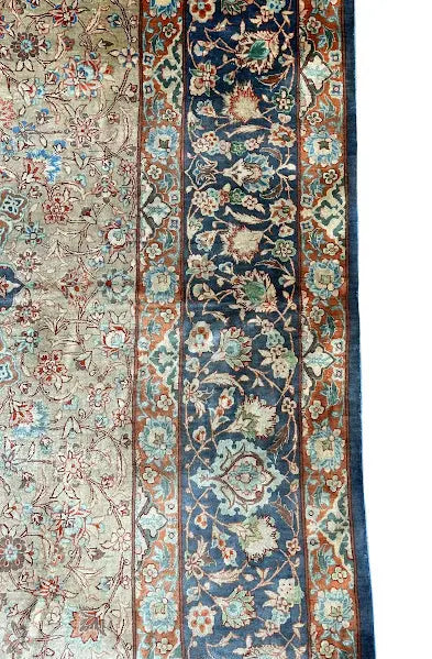 Handmade Vintage Silk Rug Persian Oriental Design 4'3 x 6'5 I Got Rugs