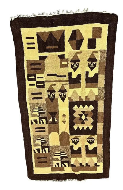 Handmade Vintage Turkish Kilim Earth Tones 2'5 x 4'9 I Got Rugs