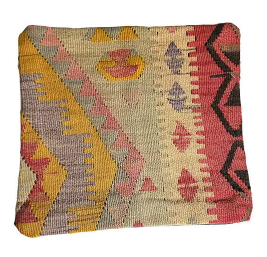 Handmade Vintage Turkish Pillow Cover 15" x 14" I Got Rugs