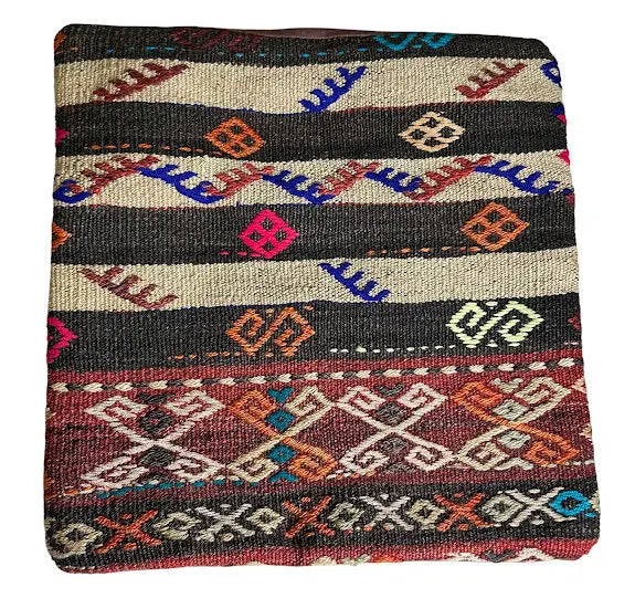 Handmade Vintage Turkish Pillow Cover 15" x 16" I Got Rugs