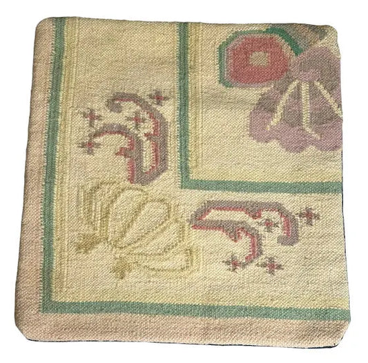 Handmade Vintage Turkish Pillow Cover 17" x 19" I Got Rugs