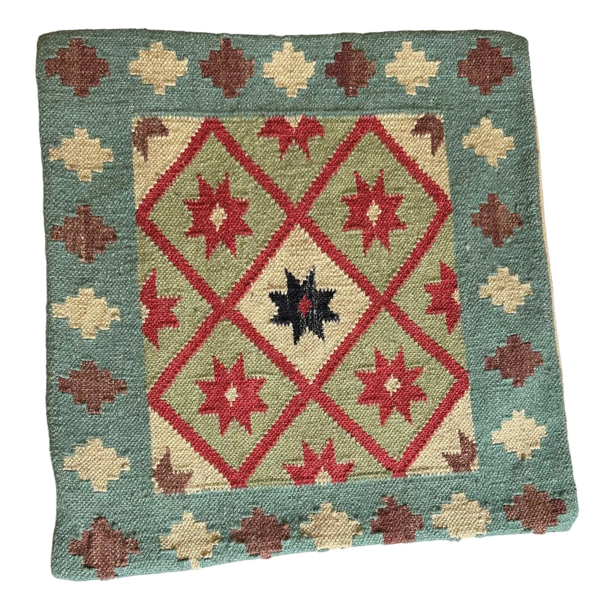 Handmade Vintage Turkish Pillow Cover 18" x 18" I Got Rugs