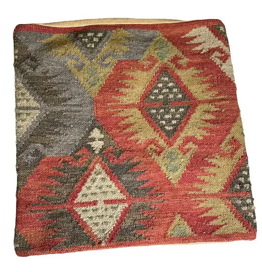Handmade Vintage Turkish Pillow Cover 18" x 18" I Got Rugs