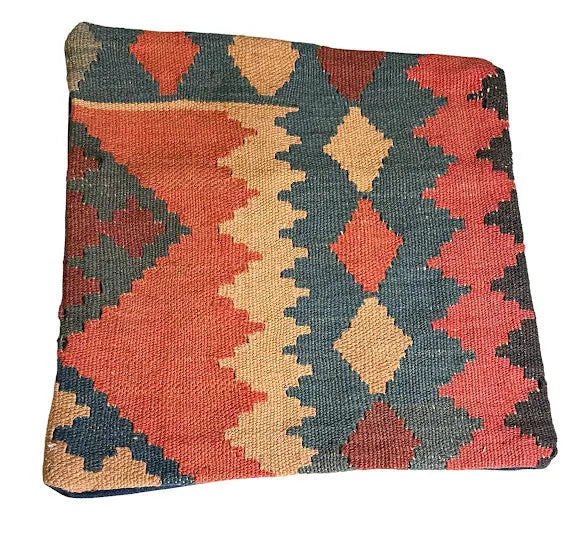 Handmade Vintage Turkish Pillow Cover 18" x 18" I Got Rugs