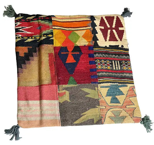 Handmade Vintage Turkish Pillow Cover 19" x 19" I Got Rugs