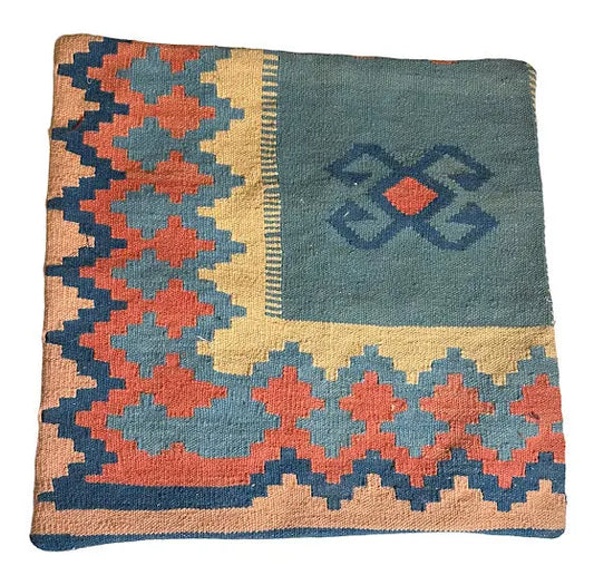 Handmade Vintage Turkish Pillow Cover 19" x 19" I Got Rugs