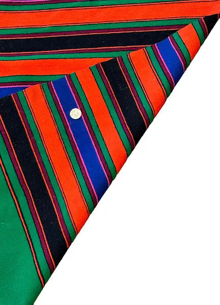 Handmade Vintage Wool Mexican Saltillo Sarape 4'7 x 7'1 I Got Rugs