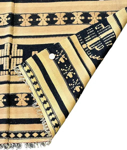 Handmade Vintage Wool Navajo Rug Beige 3'4 x 5'7 I Got Rugs