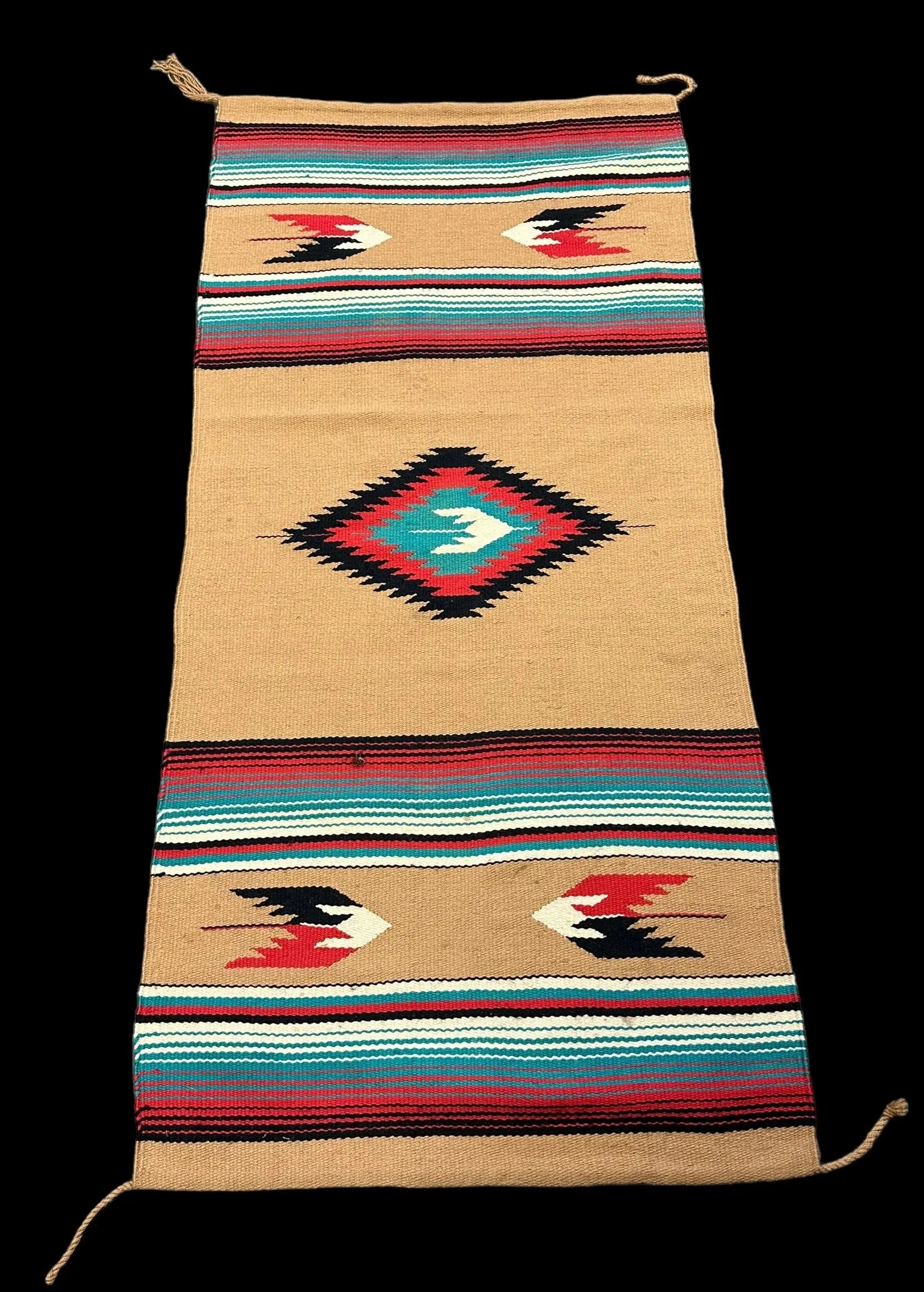 Handmade Vintage Wool Rug Colorful Southwestern Tribal Design 2'6 x 5'4 I Got Rugs Handmade Vintage Wool Rug Colorful Southwestern Tribal Design 2'6 x 5'4 I Got Rugs Handmade Vintage I Got Rugs
