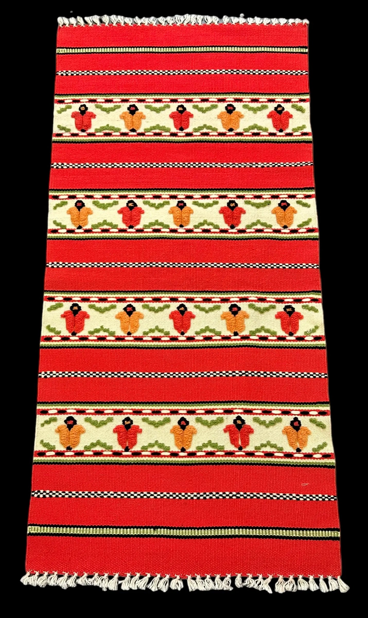 Handmade Vintage Wool Rug Colorful Turkish Kilim Unique Design 2' x 4'3 I Got Rugs