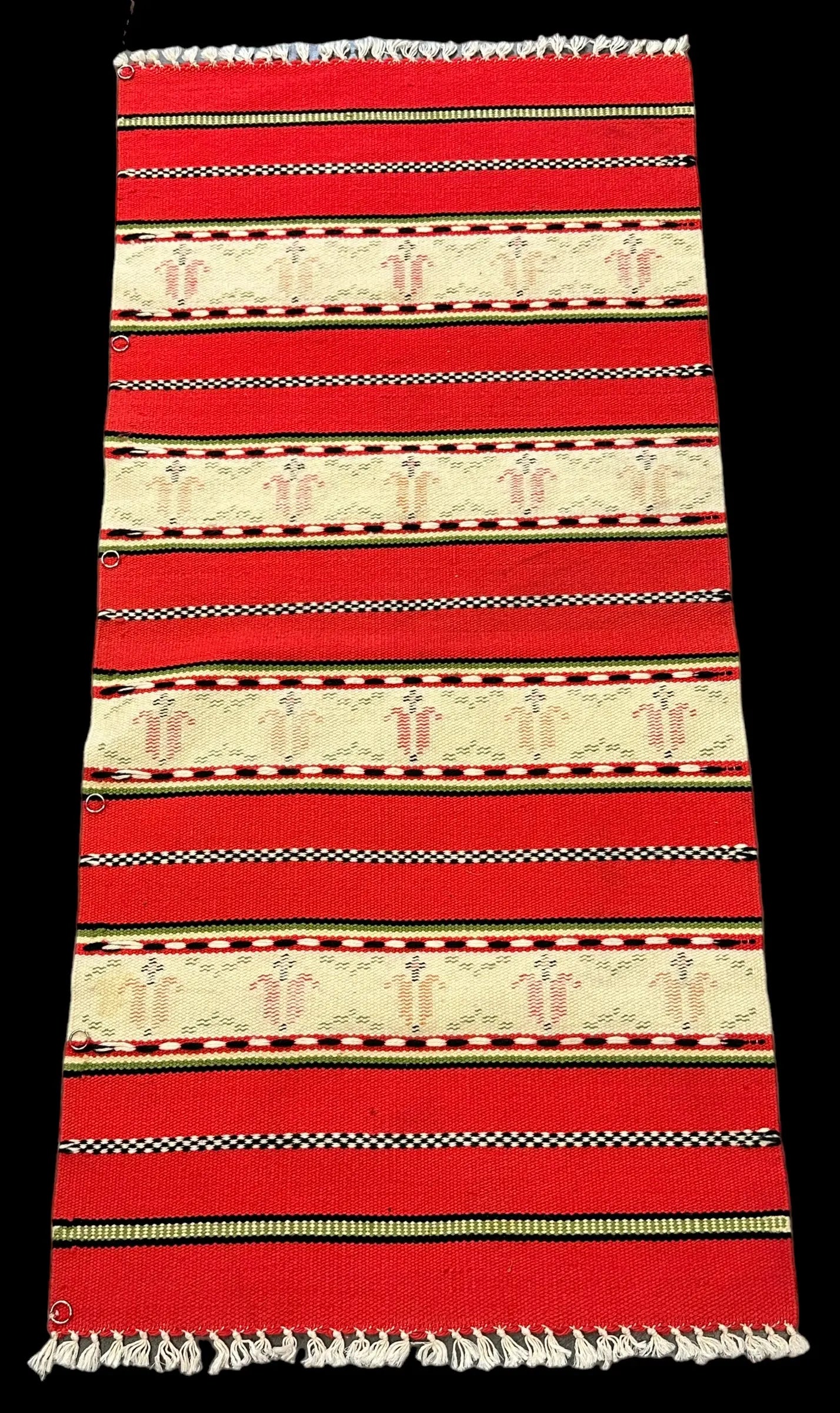 Handmade Vintage Wool Rug Colorful Turkish Kilim Unique Design 2' x 4'3 I Got Rugs