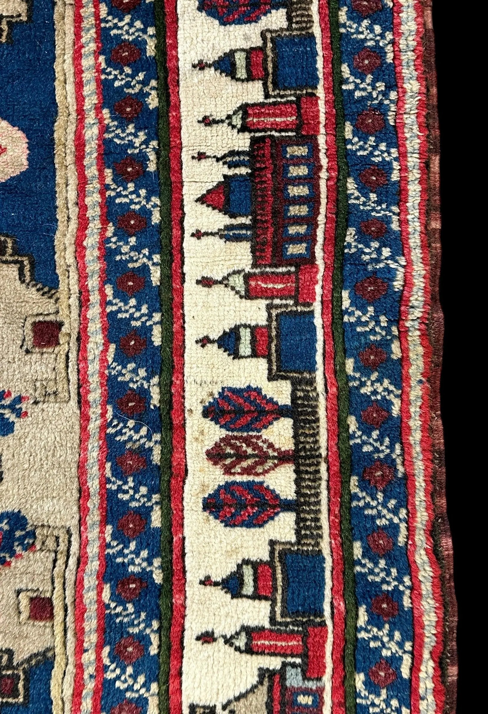 Handmade Vintage Wool Rug Colorful Turkish Prayer Design 3'11 x 5'10 I Got Rugs Handmade Vintage Wool Rug Colorful Turkish Prayer Design 3'11 x 5'10 I Got Rugs Handmade Vintage I Got Rugs