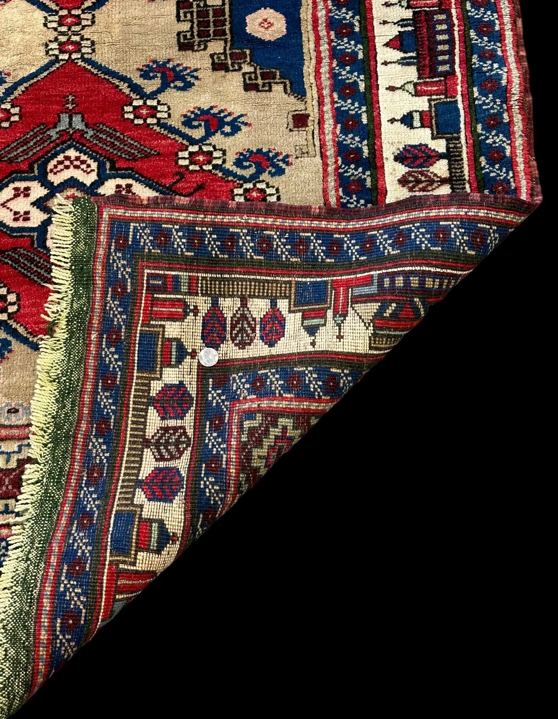 Handmade Vintage Wool Rug Colorful Turkish Prayer Design 3'11 x 5'10 I Got Rugs Handmade Vintage Wool Rug Colorful Turkish Prayer Design 3'11 x 5'10 I Got Rugs Handmade Vintage I Got Rugs