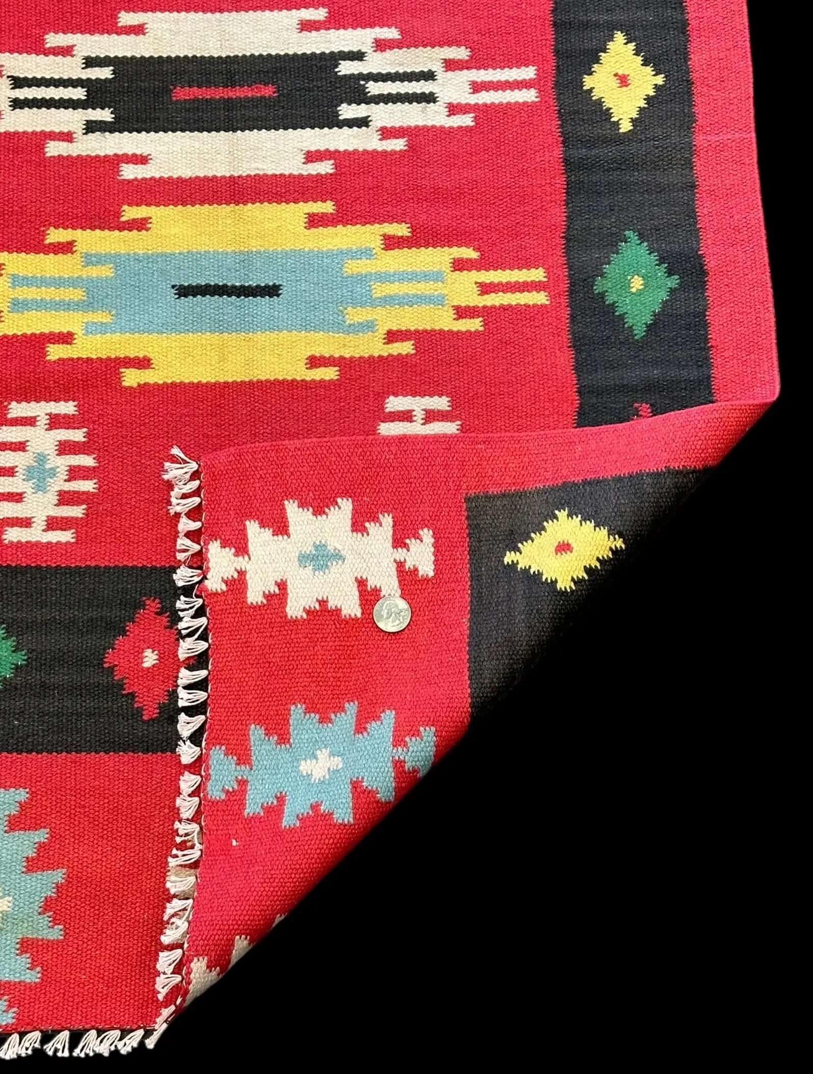Handmade Vintage Wool Rug Multicolor Turkish Kilim Geometric Design 2'4 x 4'1 I Got Rugs Handmade Vintage Wool Rug Multicolor Turkish Kilim Geometric Design 2'4 x 4'1 I Got Rugs Handmade Vintage I Got Rugs