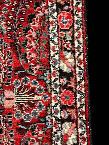 Handmade Vintage Wool Rug Persian Hamadan Runner Red Oriental Design 2'10 x 20' I Got Rugs