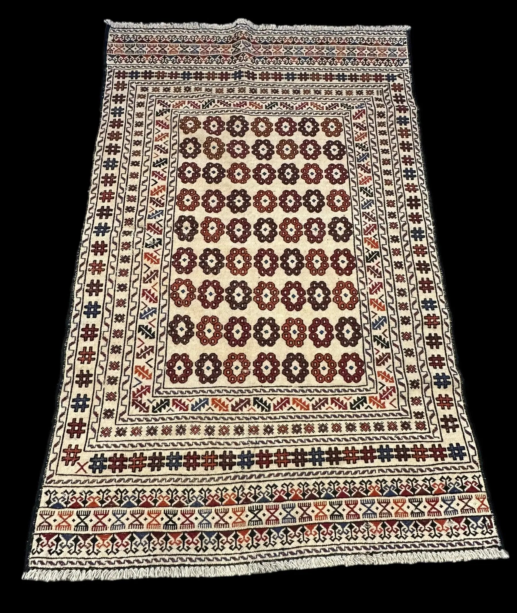 Handmade Vintage Wool Rug Persian Kilim Colorful Soumak Design 4' x 6'9 I Got Rugs Handmade Vintage Wool Rug Persian Kilim Colorful Soumak Design 4' x 6'9 I Got Rugs Handmade Vintage I Got Rugs