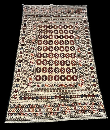 Handmade Vintage Wool Rug Persian Kilim Colorful Soumak Design 4' x 6'9 I Got Rugs Handmade Vintage Wool Rug Persian Kilim Colorful Soumak Design 4' x 6'9 I Got Rugs Handmade Vintage I Got Rugs