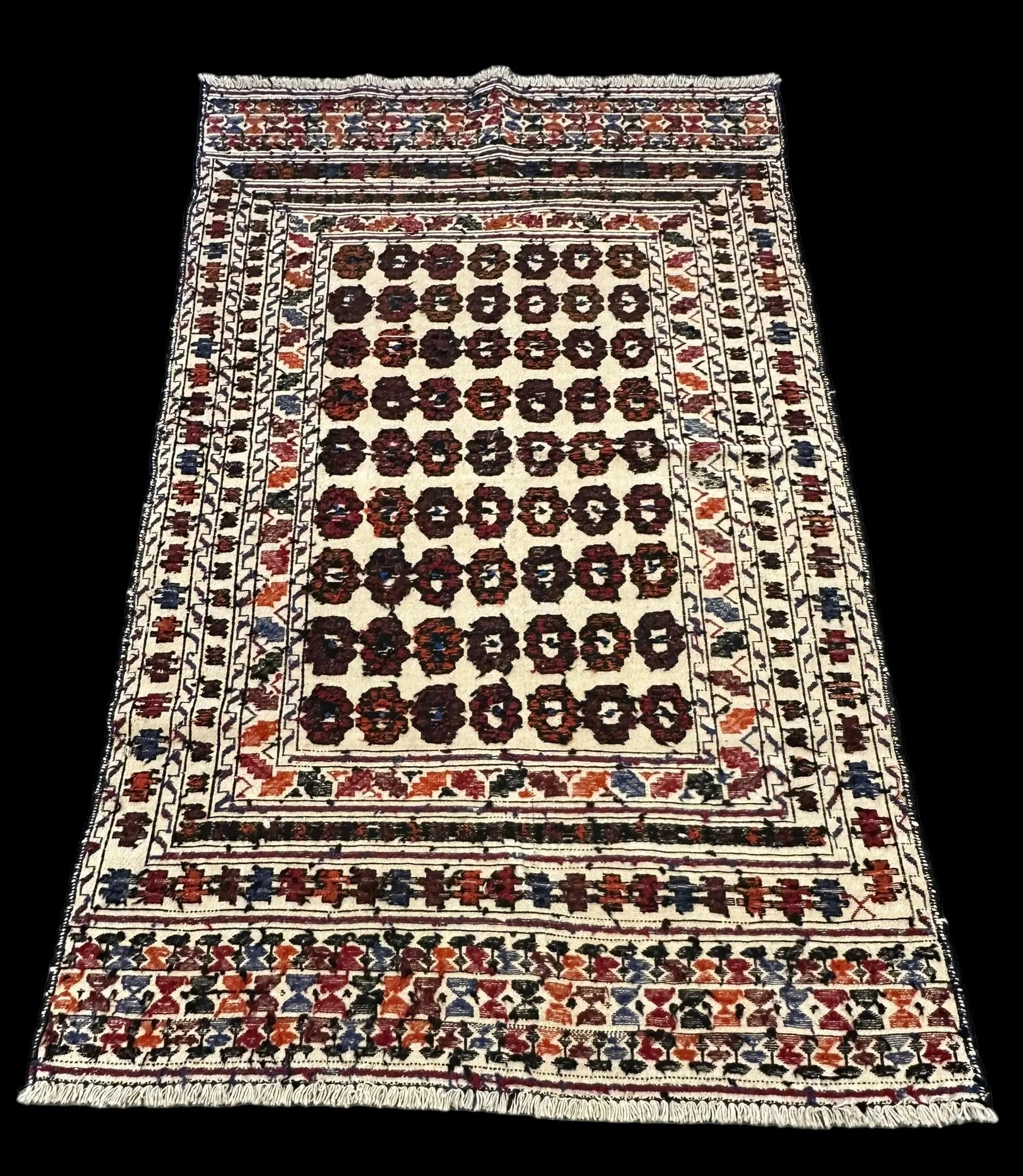 Handmade Vintage Wool Rug Persian Kilim Colorful Soumak Design 4' x 6'9 I Got Rugs Handmade Vintage Wool Rug Persian Kilim Colorful Soumak Design 4' x 6'9 I Got Rugs Handmade Vintage I Got Rugs