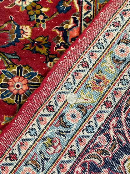 Handmade Vintage Wool Rug Persian Red Oriental Design 8'3 x 11'4 I Got Rugs