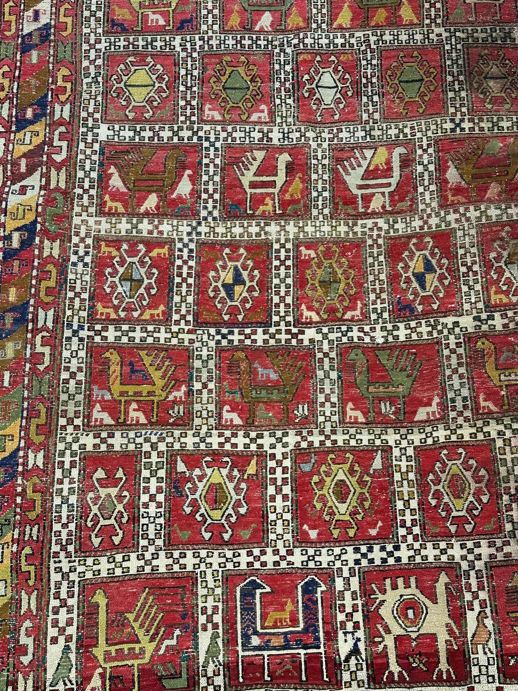 Handmade Vintage Wool Rug Persian Soumak Design 3'11 x 6'5 *Damaged* I Got Rugs Handmade Vintage Wool Rug Persian Soumak Design 3'11 x 6'5 *Damaged* I Got Rugs Handmade Vintage I Got Rugs