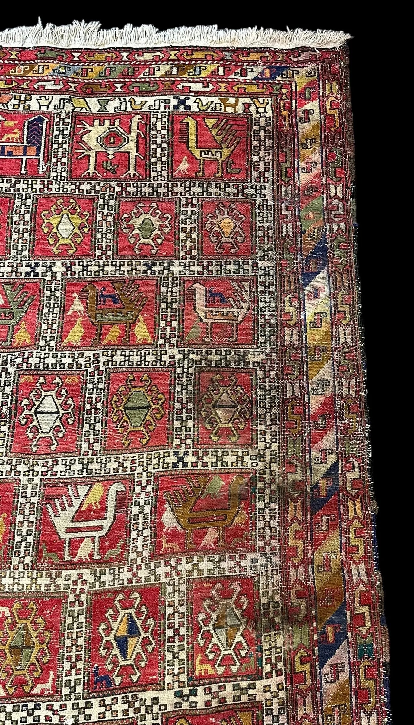 Handmade Vintage Wool Rug Persian Soumak Design 3'11 x 6'5 *Damaged* I Got Rugs Handmade Vintage Wool Rug Persian Soumak Design 3'11 x 6'5 *Damaged* I Got Rugs Handmade Vintage I Got Rugs