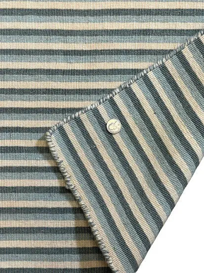 Handmade Vintage Wool Rug Persian Style Striped Design 2'8 x 4'10 I Got Rugs