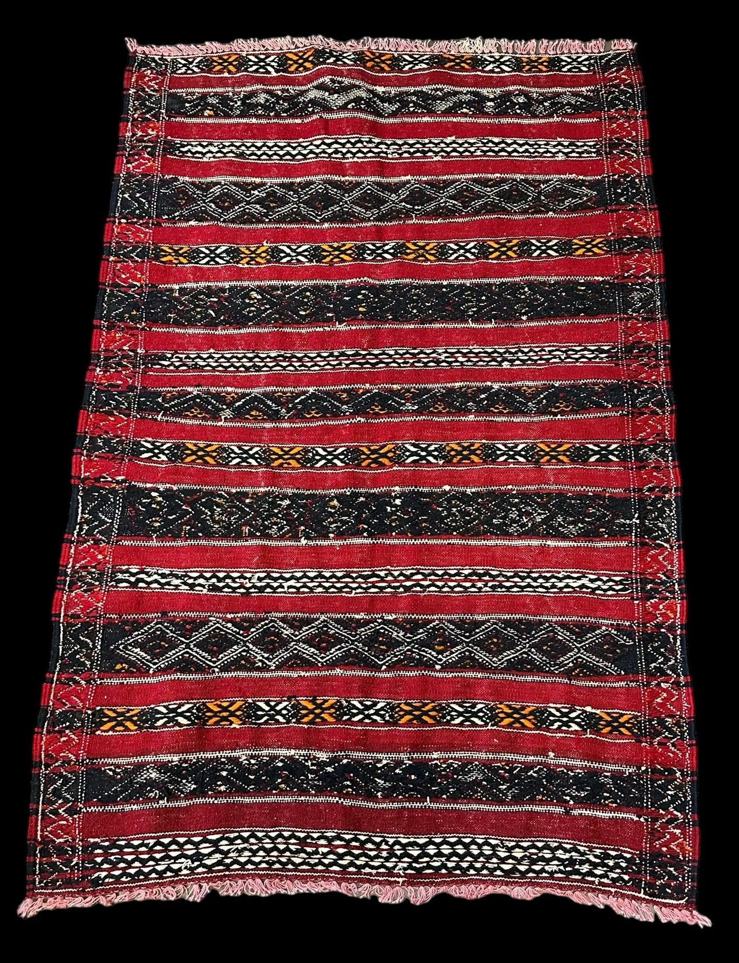 Handmade Vintage Wool Rug Red Moroccan Berber Tribal Pattern 2'11 x 4'5 I Got Rugs Handmade Vintage Wool Rug Red Moroccan Berber Tribal Pattern 2'11 x 4'5 I Got Rugs Handmade Vintage I Got Rugs