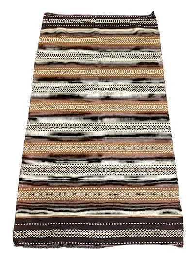 Handmade Vintage Wool Rug Turkish Anatolian Striped Design Multicolor 3'3 x 5'10 - I Got Rugs Handmade Vintage Wool Rug Turkish Anatolian Striped Design Multicolor 3'3 x 5'10 I Got Rugs Handmade Vintage I Got Rugs  220.00